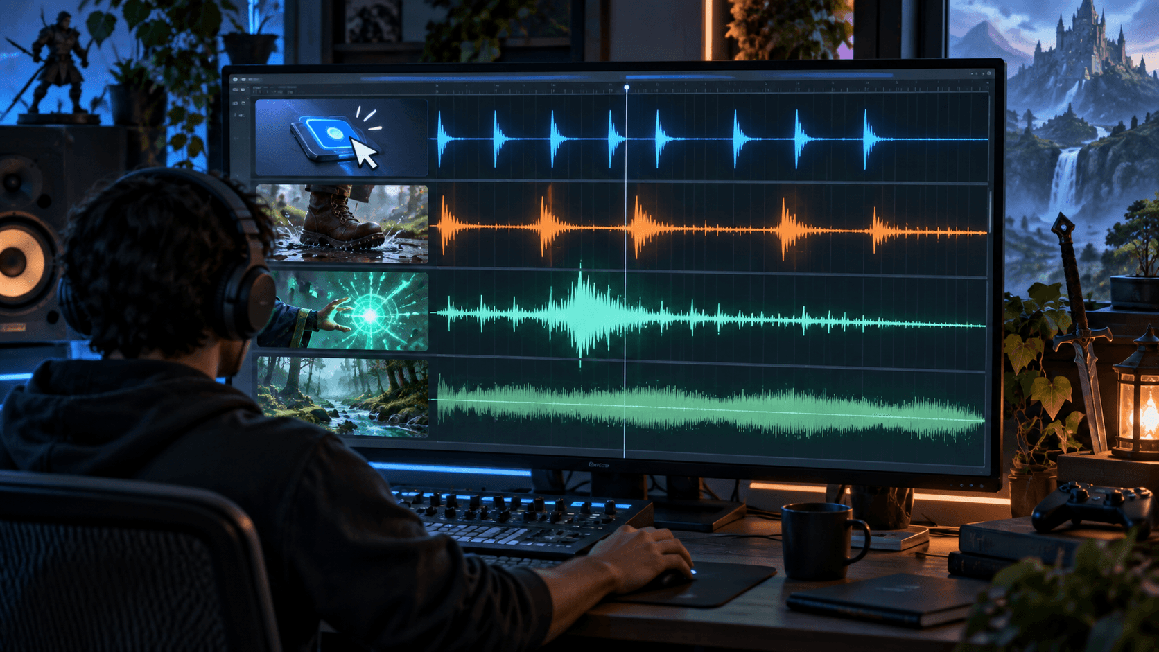AI Sound Effects for Games: UI, Footsteps, Magic and Environmental Foley