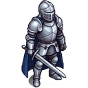 Knight facing South