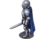 Knight facing West