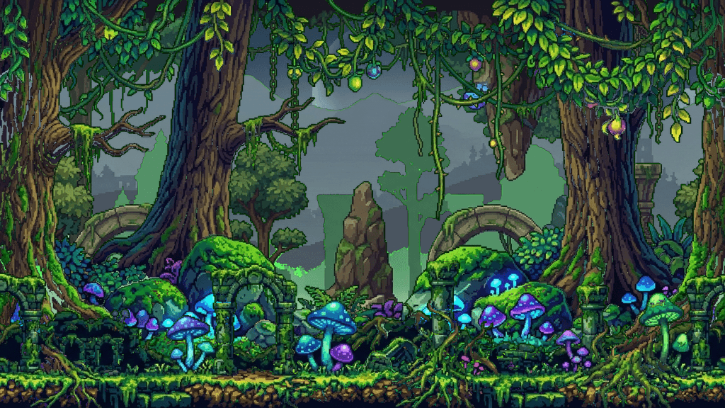 Enchanted forest parallax