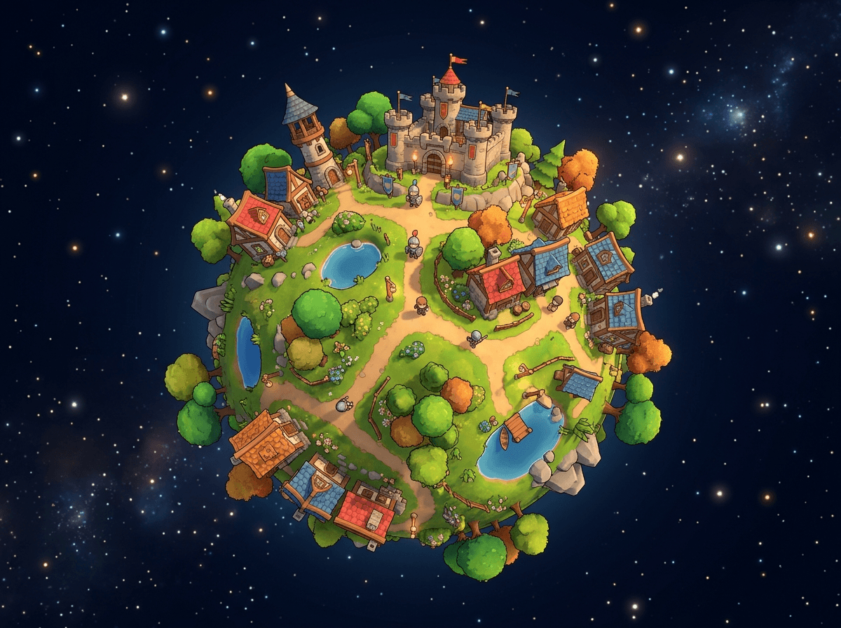 Tiny Planet 3D world