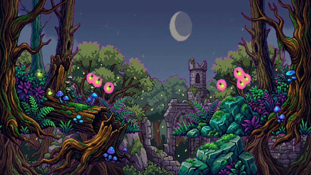 Enchanted Forest parallax background